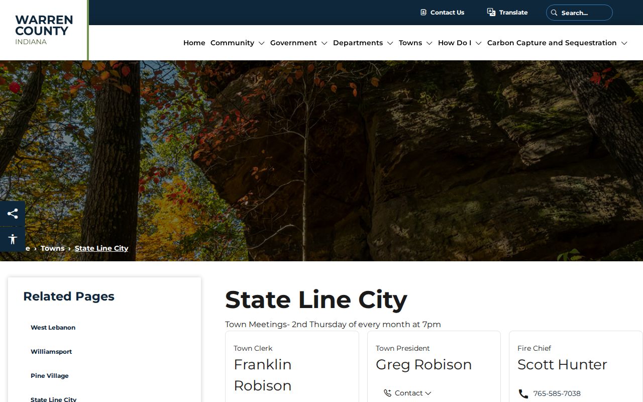 State Line City court docket official town source