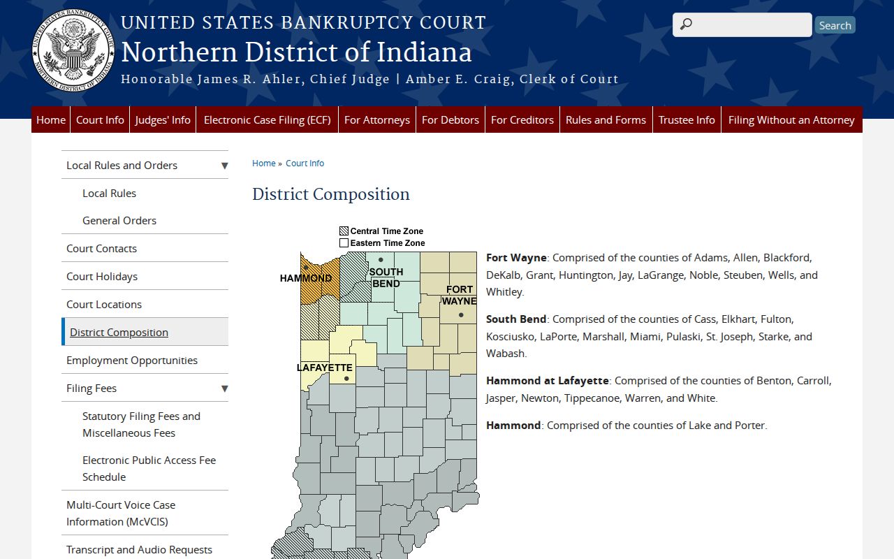 State Line City court docket bankruptcy district boundary