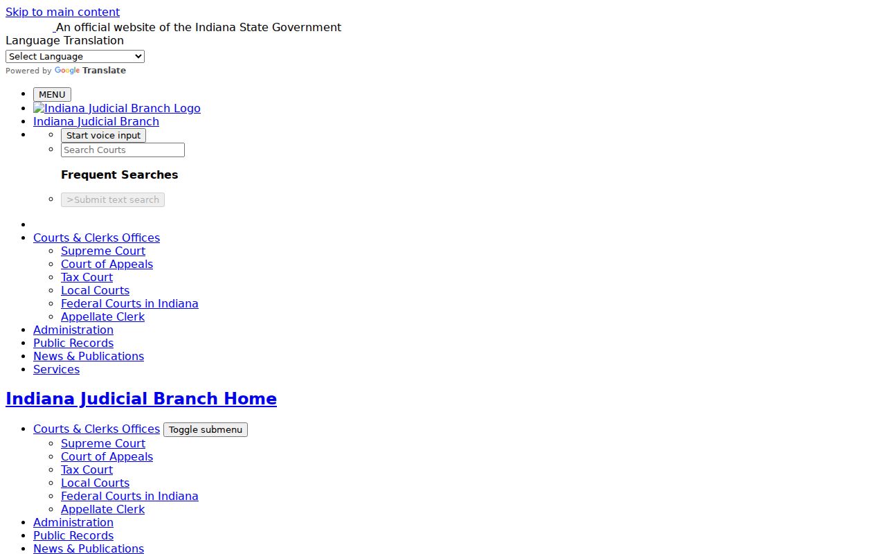 Warren County case search tips in Indiana MyCase
