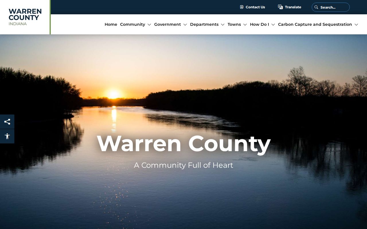 Official Warren County courthouse and county government page