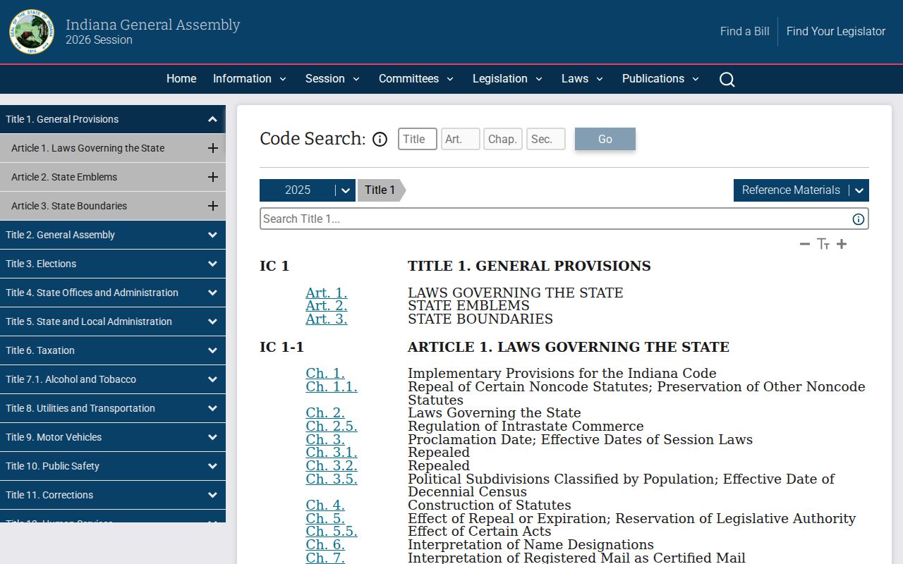 Indiana Code source for Warren County traffic court fees