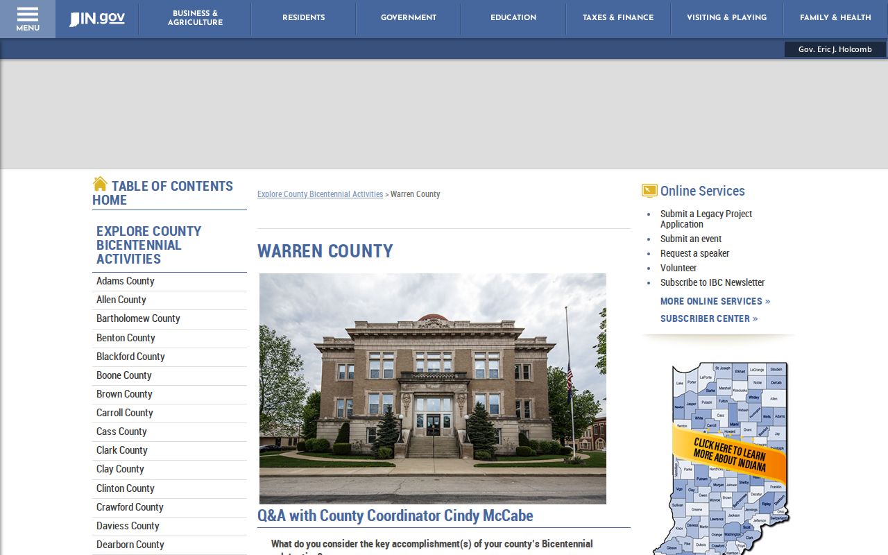 Williamsport court docket county-seat context